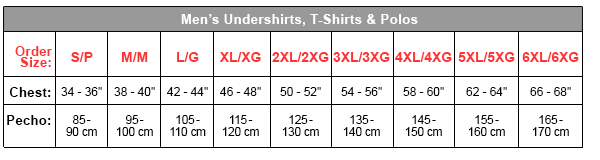 Hanes Nano T Shirt Size Chart