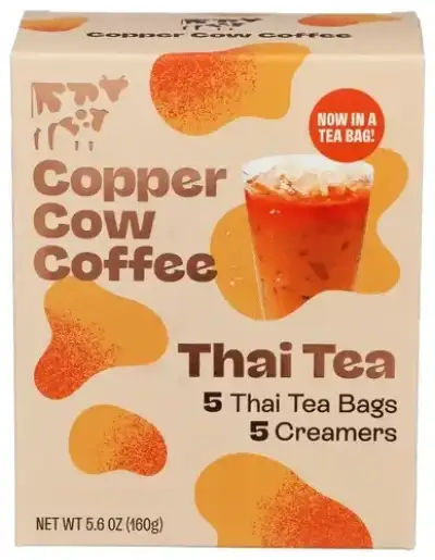 Copper Cow Coffee Latte Thai Tea