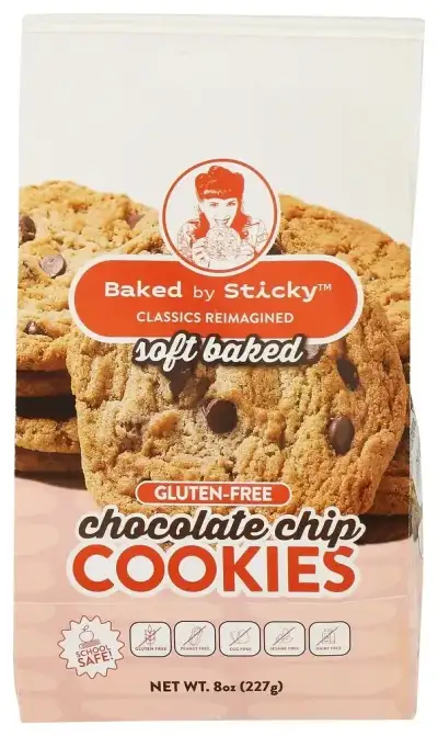 Baked By Sticky Cookie Choc Chip 8Pc Wf