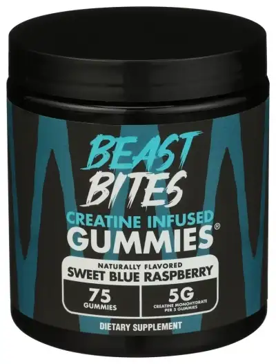 Beast Bites Creatine Gummy Blue Rasp