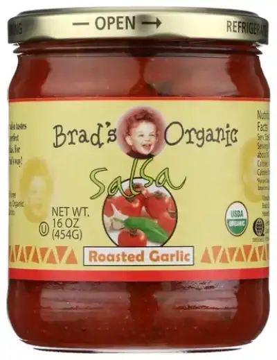 Brads Organic Salsa Roasted Garlic