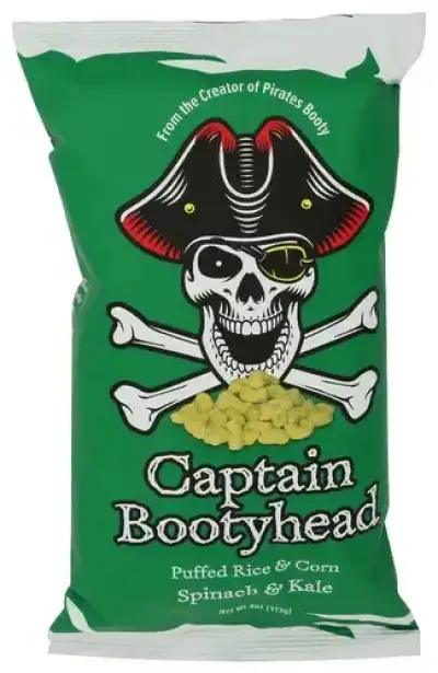 Captain Bootyhead Puffs Spinach And Kale