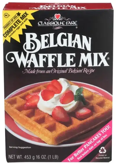 Classique Fare Mix Waffle Belgian