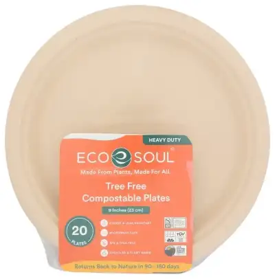 Eco Soul Plates Plnt Bsd 9In Rnd