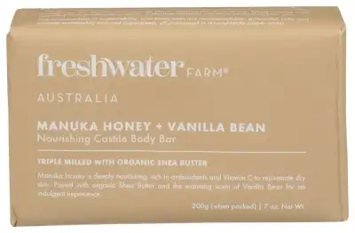 Freshwater Farm Australia Soap Bar Honey Vnla Bean