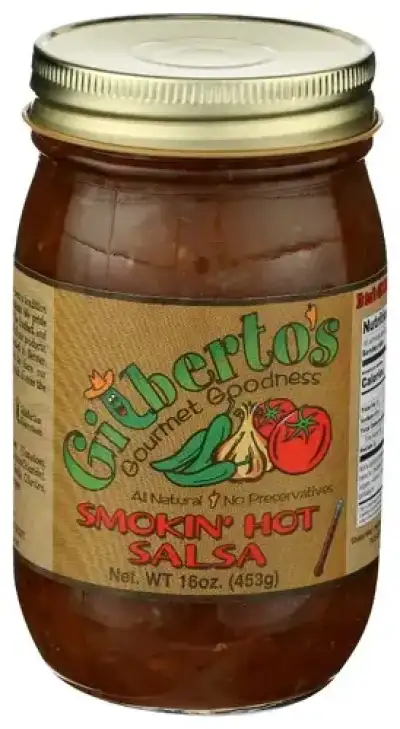Gilbertos Gourmet Goodnes Salsa Smokin Hot