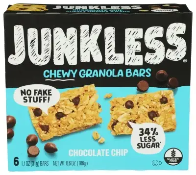 Junkless Bar Gran Choc Chp Chewy