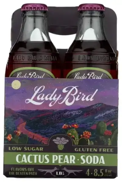 Lady Bird Soda Co Soda Cactus Pear 4Pk
