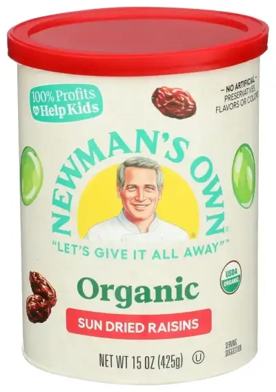 Newmans Own Organic Raisins Org Can