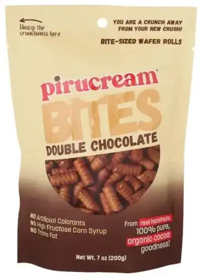 Pirucream Wafer Bites Double Choc