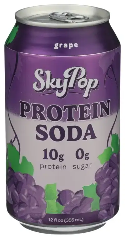 Skypop Protein Soda Soda Protein Grape
