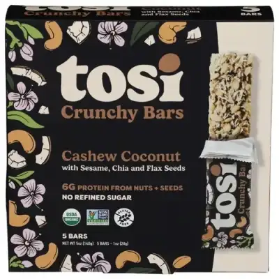 Tosi Bar Cashew Coconut 5Pk