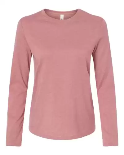 BELLA + CANVAS 6500 Women?s Jersey Long Sleeve Tee 2 Pack