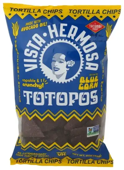 Vista Hermosa Chips Tort Blu Corn Sslt