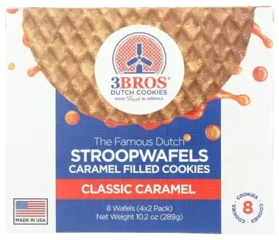 3Bros Stroopwafel Classic Caramel 8Pc