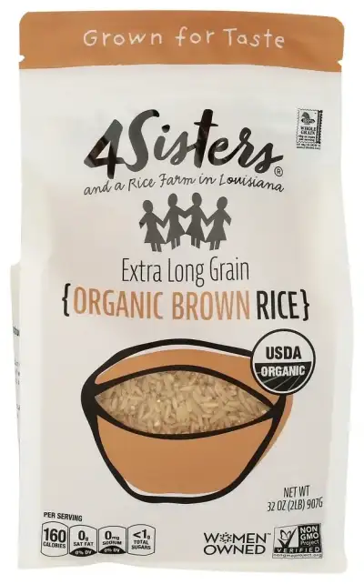 4Sisters Rice Brown Long Grain Org