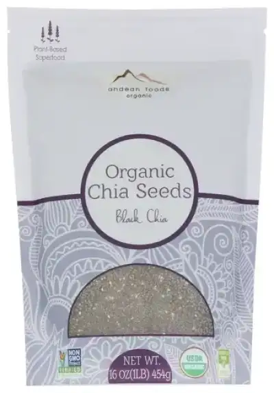 Andean Foods Organics Seeds Chia Black Organic