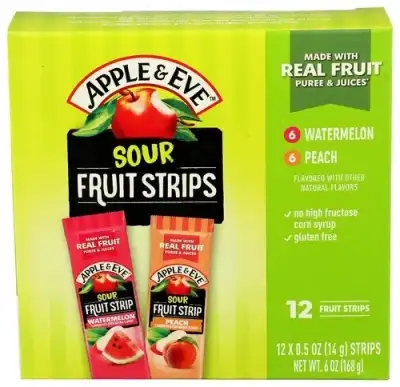 Apple And Eve Fruit Strip Sour Vp 12Pc