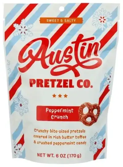 Austin Pretzel Co Pretzels Peppermnt Crnch
