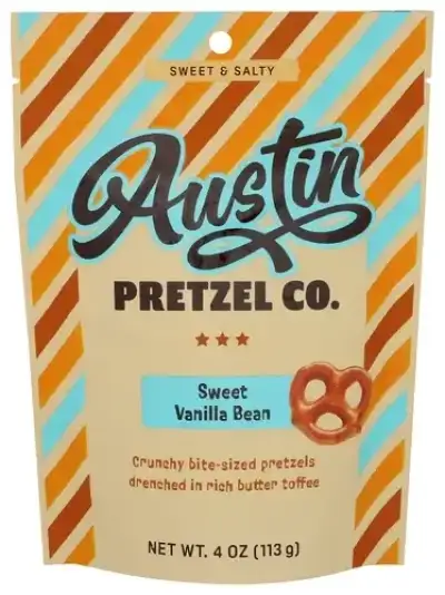 Austin Pretzel Co Pretzels Sweet Vnla Bean