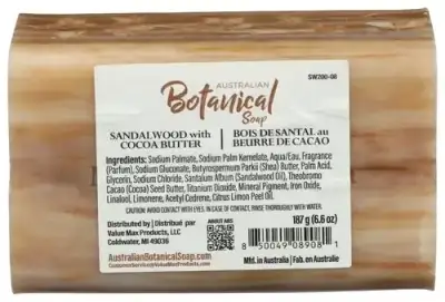 Australian Botanical Soap Soap Bar Sandalwood