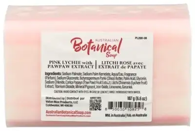 Australian Botanical Soap Soap Bar Pink Lychee