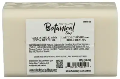 Australian Botanical Soap Soap Bar Goats Milk Shea