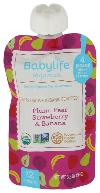 Babylife Pouch Plum Pr Strwbr Ban
