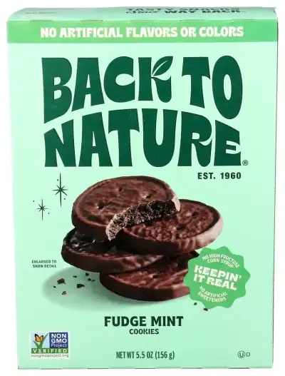 Back To Nature Cookies Fudge Mint