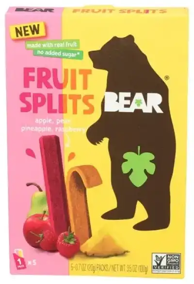 Bear Snacks Fruit Splits Rspbr Pnapl