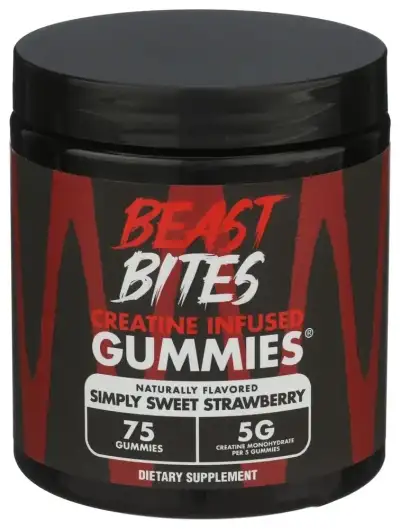 Beast Bites Creatine Gummy Strawberry
