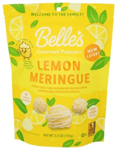 Belles Gourmet Popcorn Popcorn Lemon Meringue