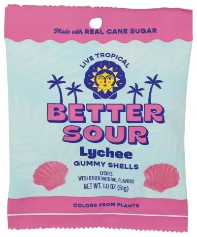 Better Sour Candy Gummy Lychee Shlls