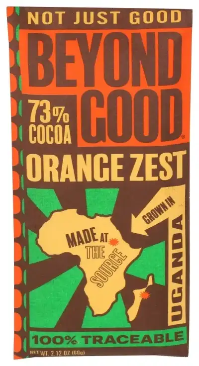 Beyond Good Bar Choc 73 Orange Zest