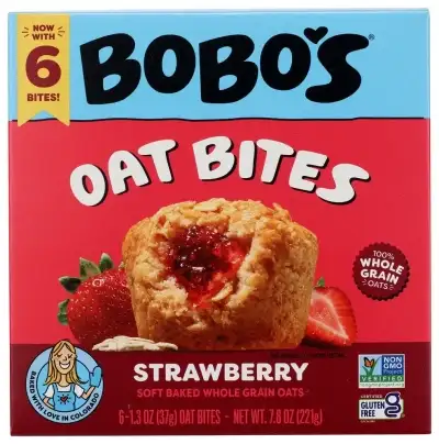 Bobos Oat Bars Bites Oat Strawberry