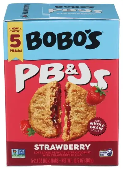 Bobos Oat Bars Bar Oat Pb Strawbj 5Ct