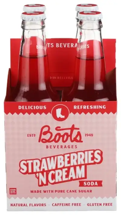 Boots Beverages Soda Strwbries N Caramel 4Pk