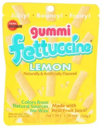 Bourbon Fruit Gummy Fettuccn Lmn