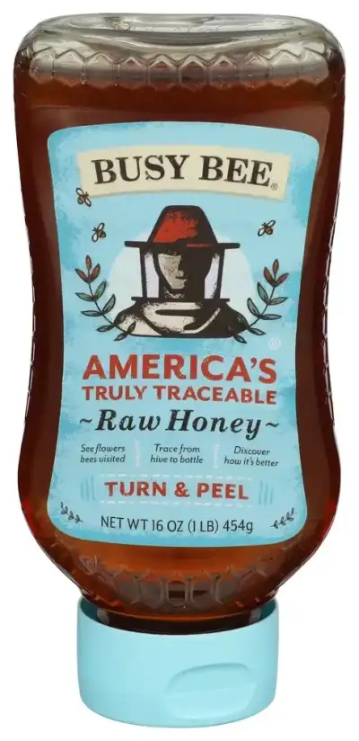Busy Bee Honey Raw Usa Invertd Pet