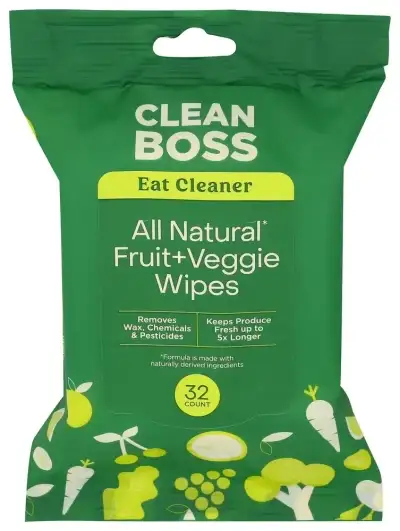 Clean Boss Wipes Produce Eat Cleanr