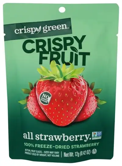 Crispy Green Strawberry Dried Sngl Srv