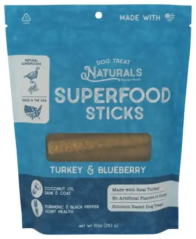 Dog Treat Naturals Dog Sf Stick Turk Blbrry