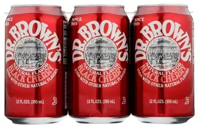 Dr Browns Soda Blkchry 6Pk