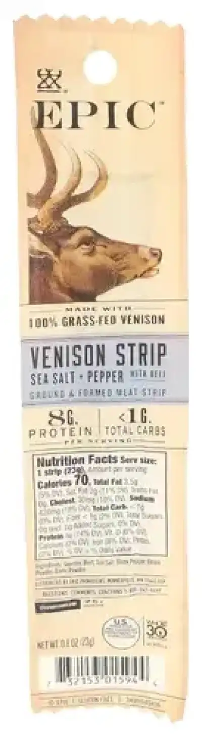 Epic Strip Venison Stk Sslt Pp