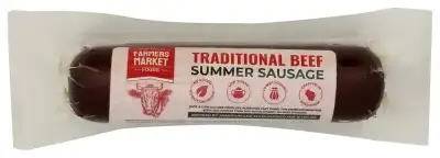 Farmers Market Foods Beef Summer Sausage Trad