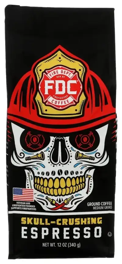 Fire Department Coffee Ground Skull Crush Expresso