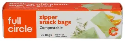 Full Circle Home Bags Snack Compst Zipper