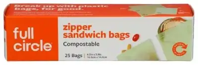 Full Circle Home Bags Sndwch Compst Zippr