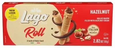 Gastone Lago Wafer Canoli Hezalnut Caramel