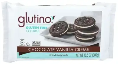 Glutino Cookie Sndwch Choc Vnla Caramel